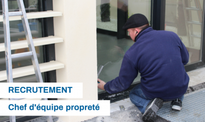 RECRUTEMENT - Chef d'équipe propreté